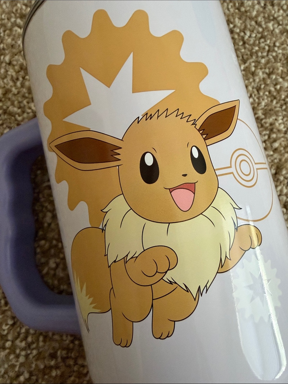 Pokemon Stainless Steel Tumbler 40oz - Eevee - Picture 3 of 7
